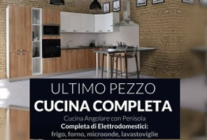Ultimo pezzo: cucina angolare rovere con elettrodomestici in offerta